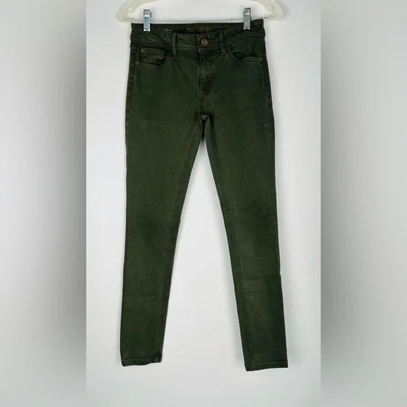 DL1961 Women’s Florence Insta Sculpt Skinny Jeans In Safari Army Green - Picture 1 of 8